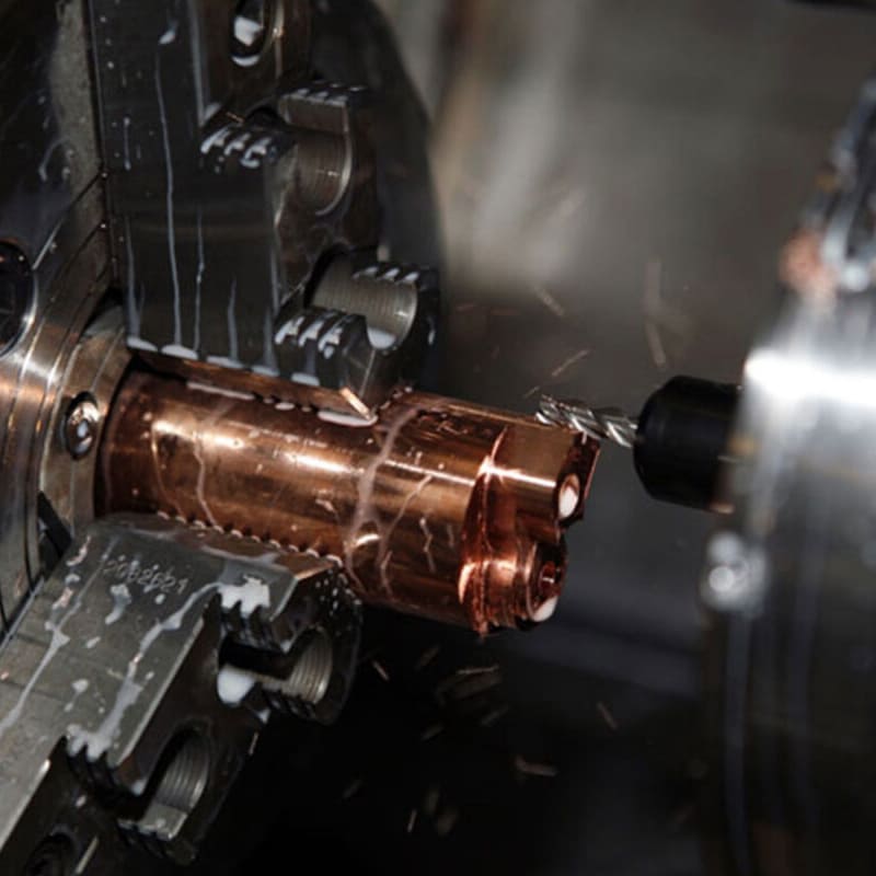 A metal part that was made on our assembly production