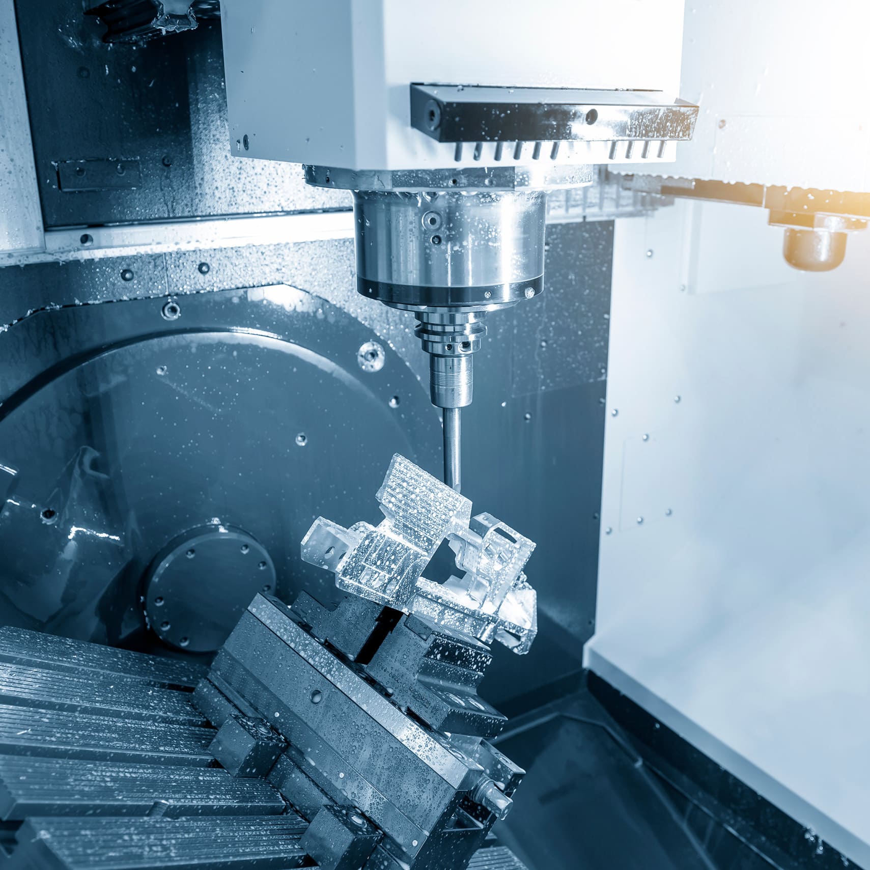 A metal part that was made on our assembly production